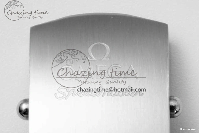 0720 Cozy Speedmaster Racing Master SS HKF Best Edition Black White Dial on SS Bracelet A 7807